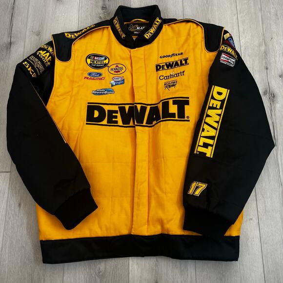 Chase Authentics Mens Matt Kenseth DeWalt Racing NASCAR Jacket Size L (B) - Picture 2 of 8